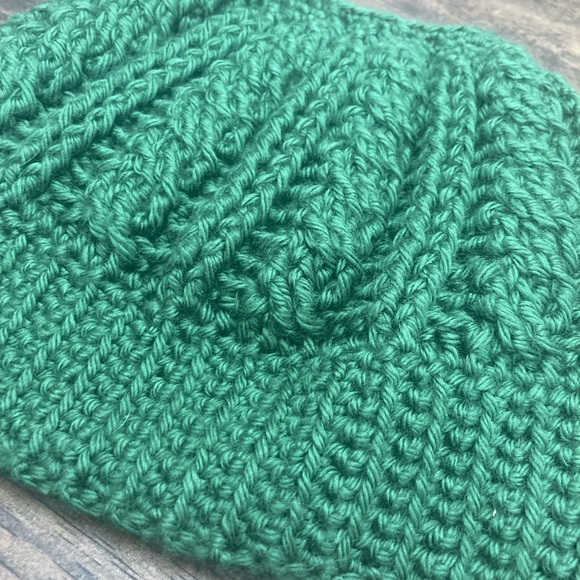 Handmade Crochet Bun Hat - Picture 2 of 6